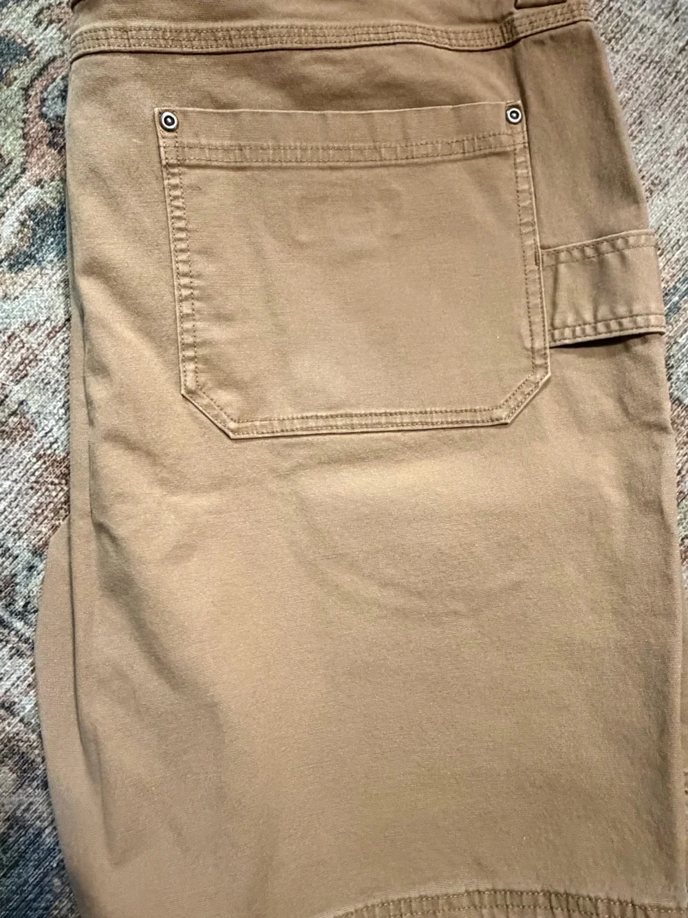 Duluth Flex Fire Hose Classic Tan Work Shorts